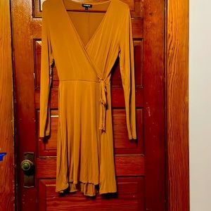 A Brownish Orange long sleeve dress from Express